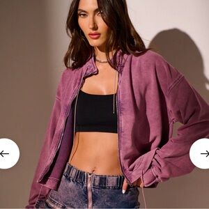 NWT AKIRA Zip Up Sweatshirt